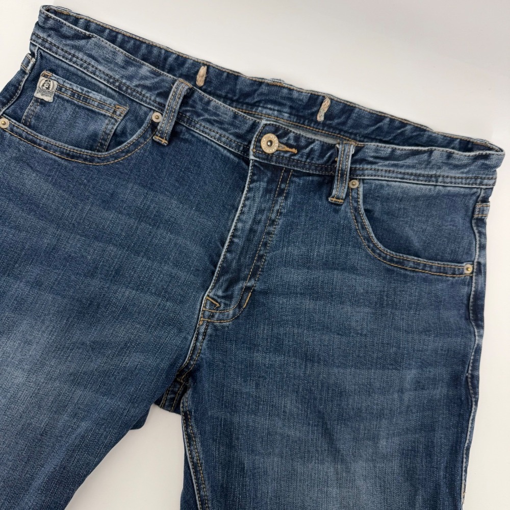 Rock & Roll Denim Jeans Mens 36x36 Blue Dale Brisby Straight Leg